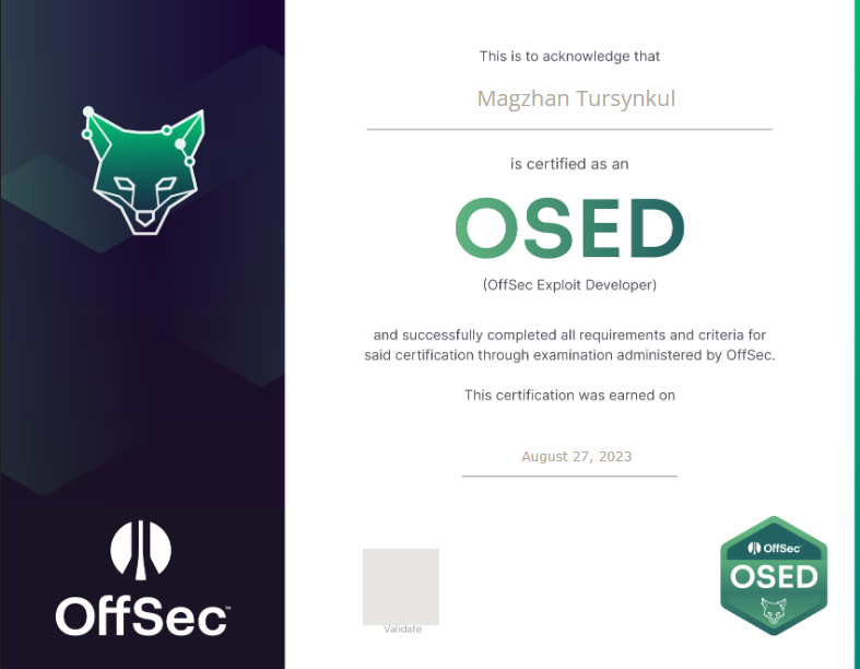 OSED CERT